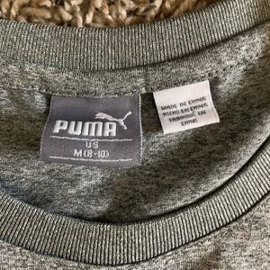 Puma grey glitter kid shirt rainbow
